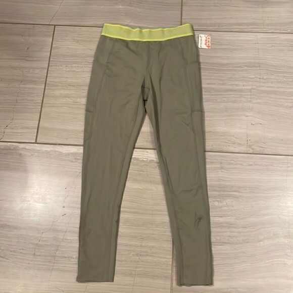 NWT Free People Movement Endurance Tight Leggings Papaya Green M - Picture 1 of 10